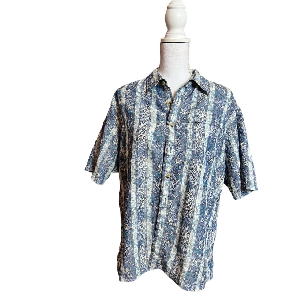 The‎ North Face men's button down blue short sleeve shirt Medium